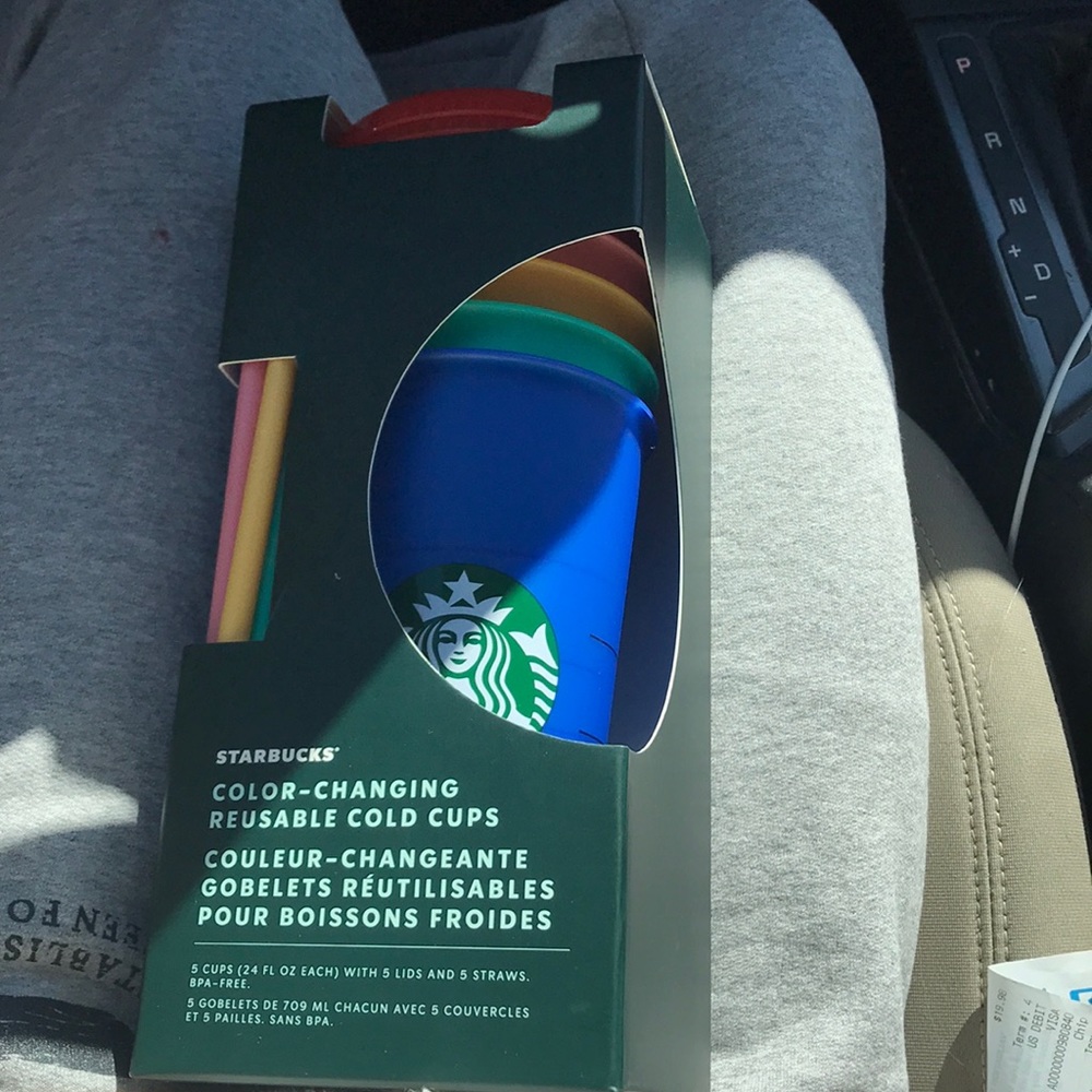 Brand new Starbucks color changing cups